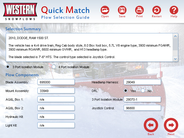A screen of the updated QuickMatch system.